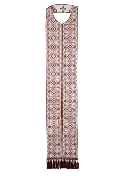 Handmade embroidered Epitrachelion (stole) on canvas - Design 3